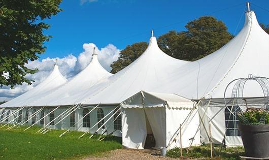 sleek white portable toilets for outdoor events, providing a reliable and functional option for those in need in Hagan